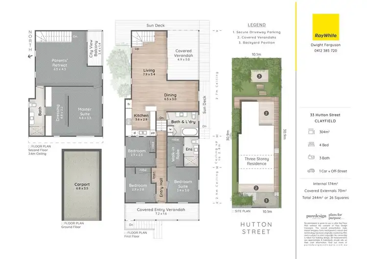 Floorplan of Homely house listing, 33 Hutton Street, Clayfield QLD 4011