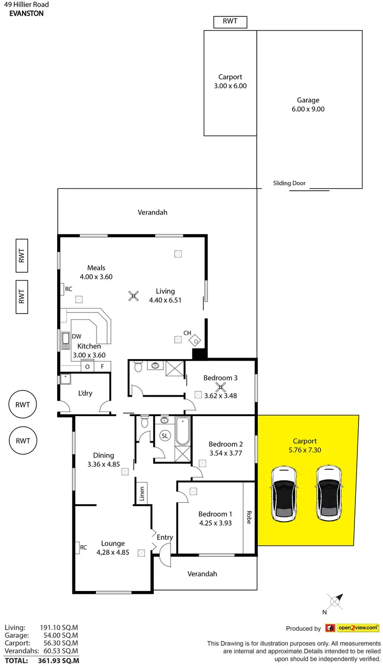 Floorplan of Homely house listing, 49 Hillier Road, Evanston SA 5116