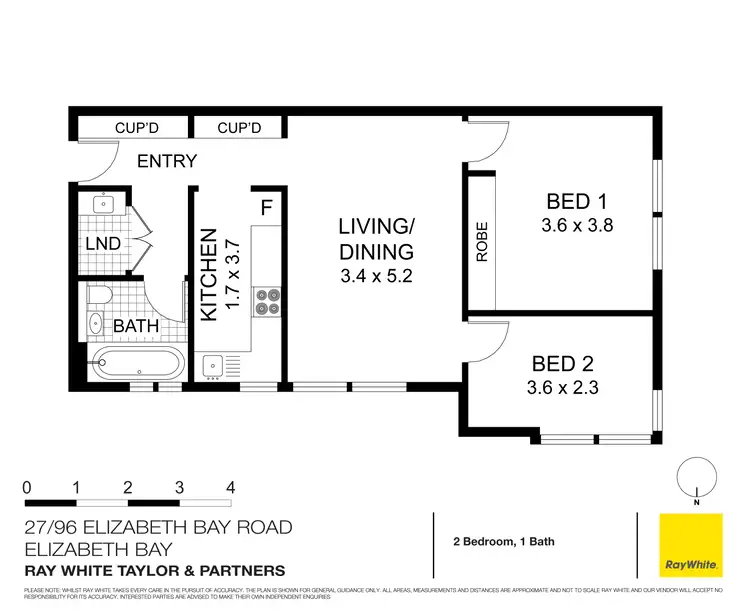 Floorplan of Homely apartment listing, 27/96 Elizabeth Bay Road, Elizabeth Bay NSW 2011