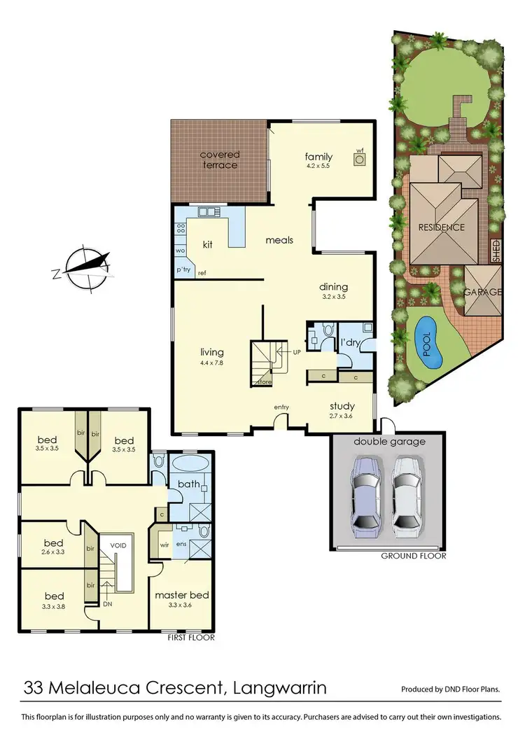 Floorplan of Homely house listing, 33 Melaleuca Crescent, Langwarrin VIC 3910