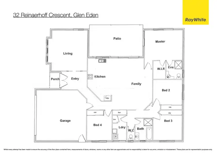 Floorplan of Homely house listing, 32 Reinaerhoff Crescent, Glen Eden QLD 4680