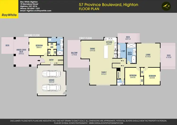 Floorplan of Homely house listing, 57 Province Boulevard, Highton VIC 3216