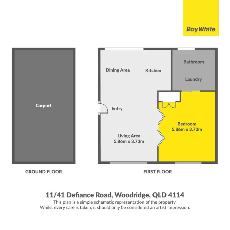 Floorplan of Homely unit listing, 11/41 Defiance Road, Woodridge QLD 4114