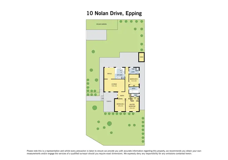 Floorplan of Homely house listing, 10 Nolan Drive, Epping VIC 3076