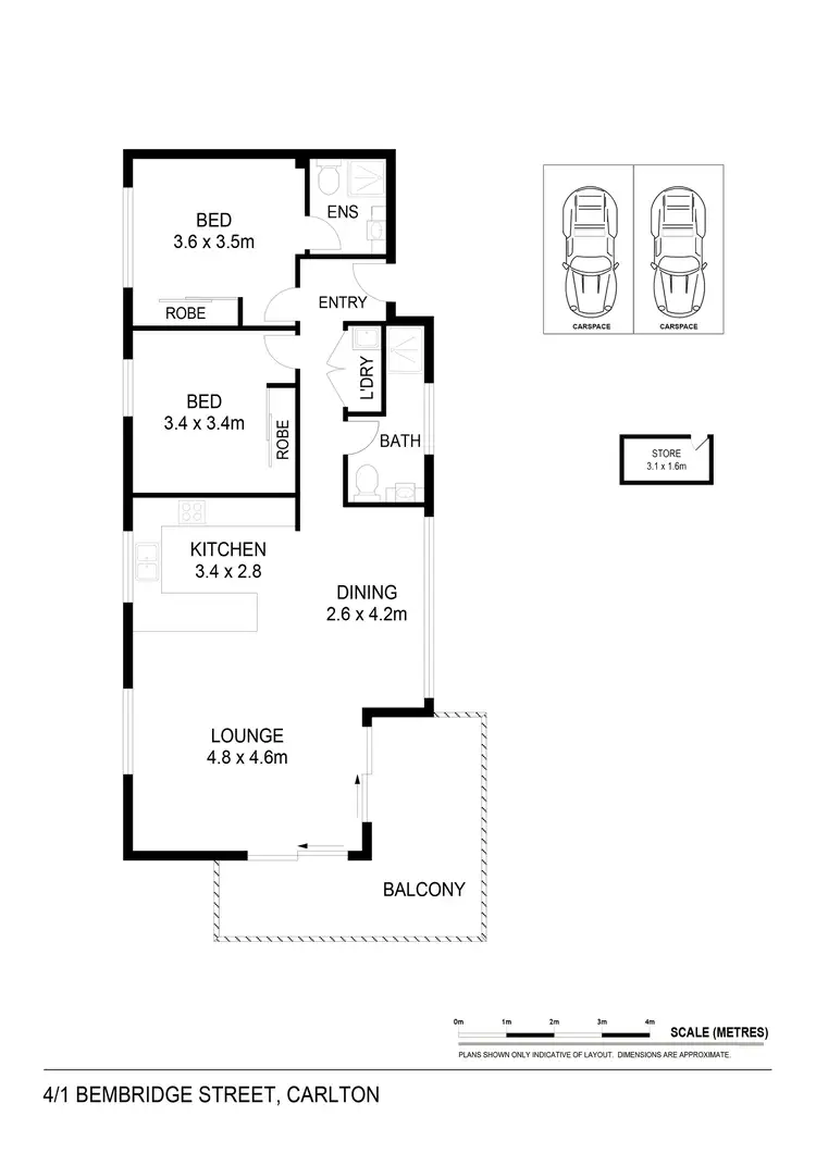 Floorplan of Homely apartment listing, 4/1 Bembridge Street, Carlton NSW 2218