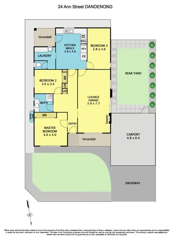Floorplan of Homely unit listing, 24 Ann Street, Dandenong VIC 3175