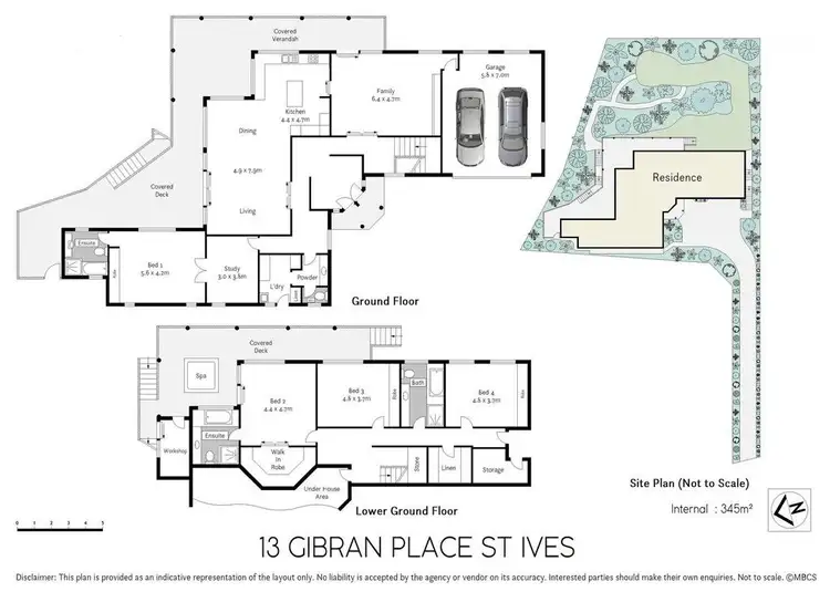 Floorplan of Homely house listing, 13 Gibran Place, St Ives NSW 2075