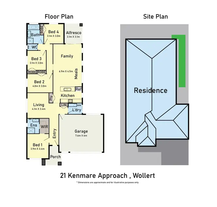 Floorplan of Homely house listing, 21 Kenmare Approach, Wollert VIC 3750