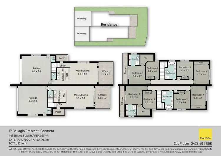 Floorplan of Homely house listing, 17 Bellagio Crescent, Coomera QLD 4209