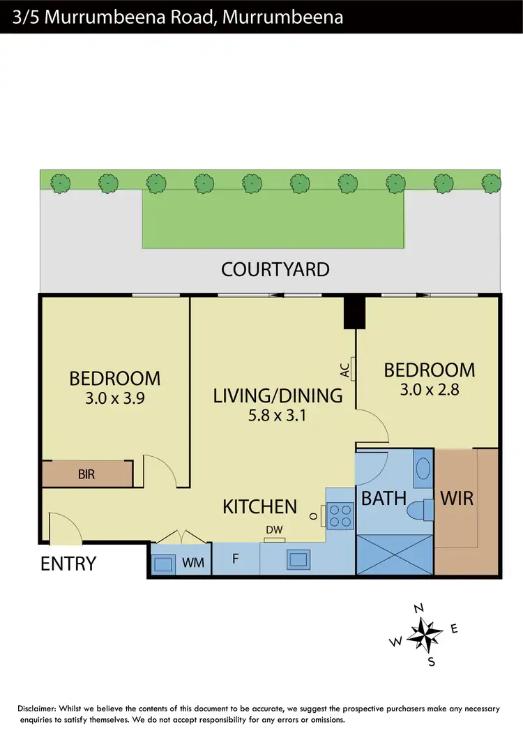 Floorplan of Homely apartment listing, 3/5 Murrumbeena Road, Murrumbeena VIC 3163