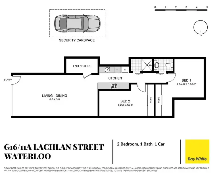 Floorplan of Homely apartment listing, G16/11A Lachlan Street, Waterloo NSW 2017