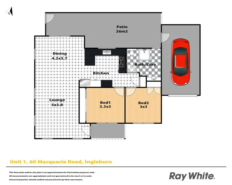 Floorplan of Homely villa listing, 1/60 Macquarie Road, Ingleburn NSW 2565