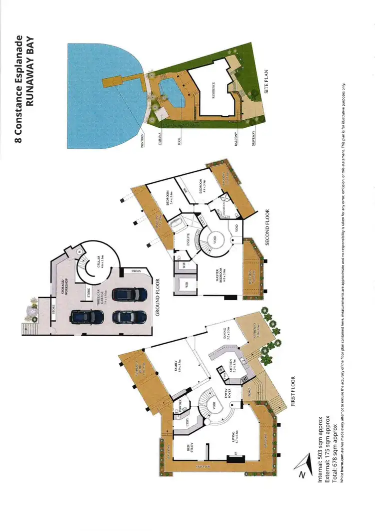 Floorplan of Homely house listing, 8 Constance Esplanade, Runaway Bay QLD 4216