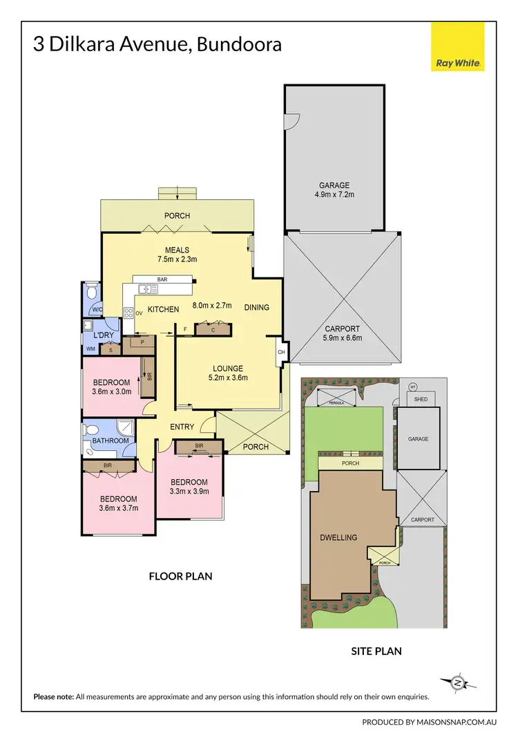 Floorplan of Homely house listing, 3 Dilkara Avenue, Bundoora VIC 3083