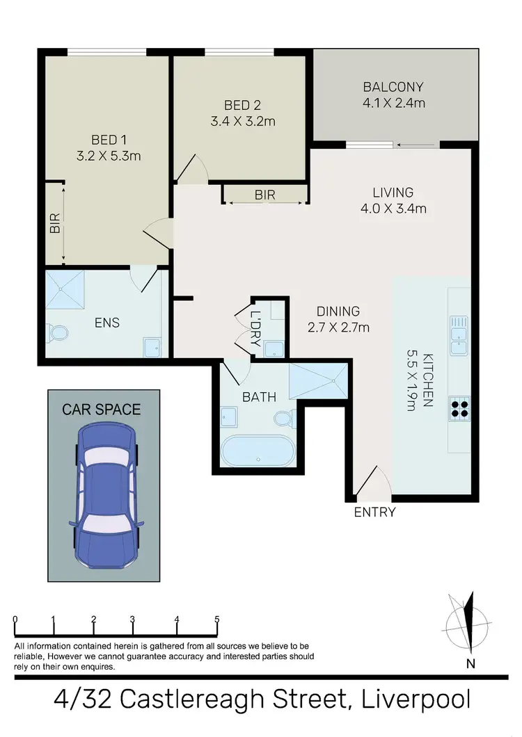 Floorplan of Homely apartment listing, 4/32 Castlereagh Street, Liverpool NSW 2170