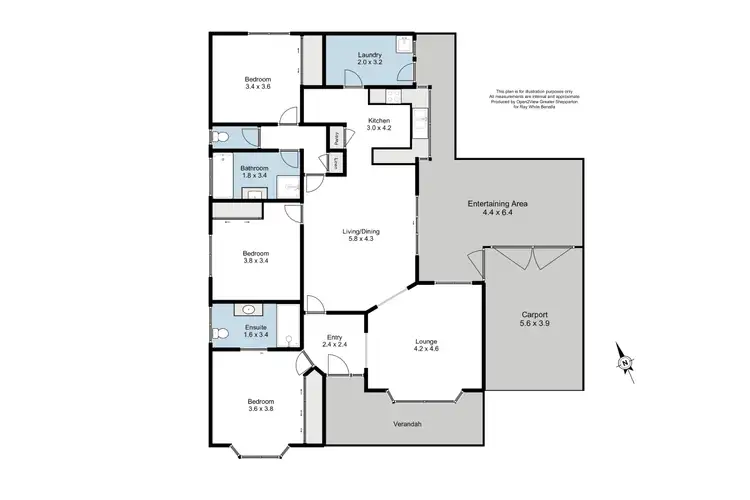Floorplan of Homely house listing, 17 Stacey Street, Benalla VIC 3672