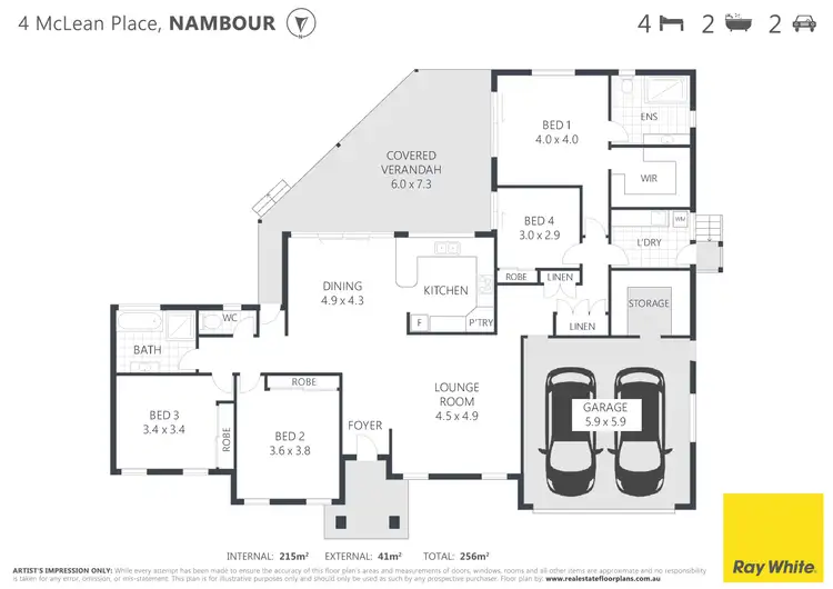 Floorplan of Homely house listing, 4 Mclean Place, Nambour QLD 4560