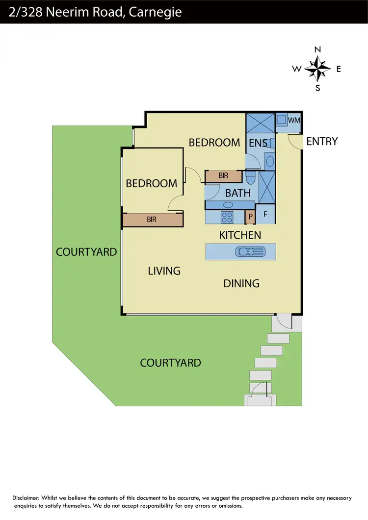 Floorplan of Homely apartment listing, 2/328-330 Neerim Road, Carnegie VIC 3163