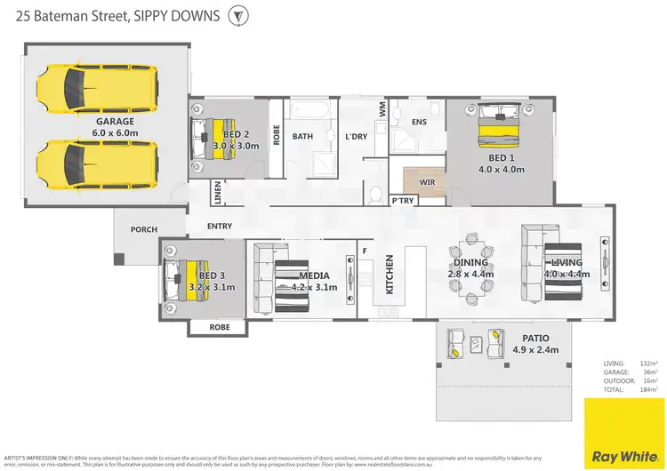Floorplan of Homely house listing, 25 Bateman Street, Sippy Downs QLD 4556