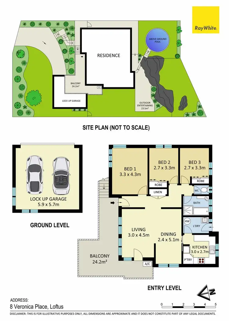 Floorplan of Homely house listing, 8 Veronica Place, Loftus NSW 2232