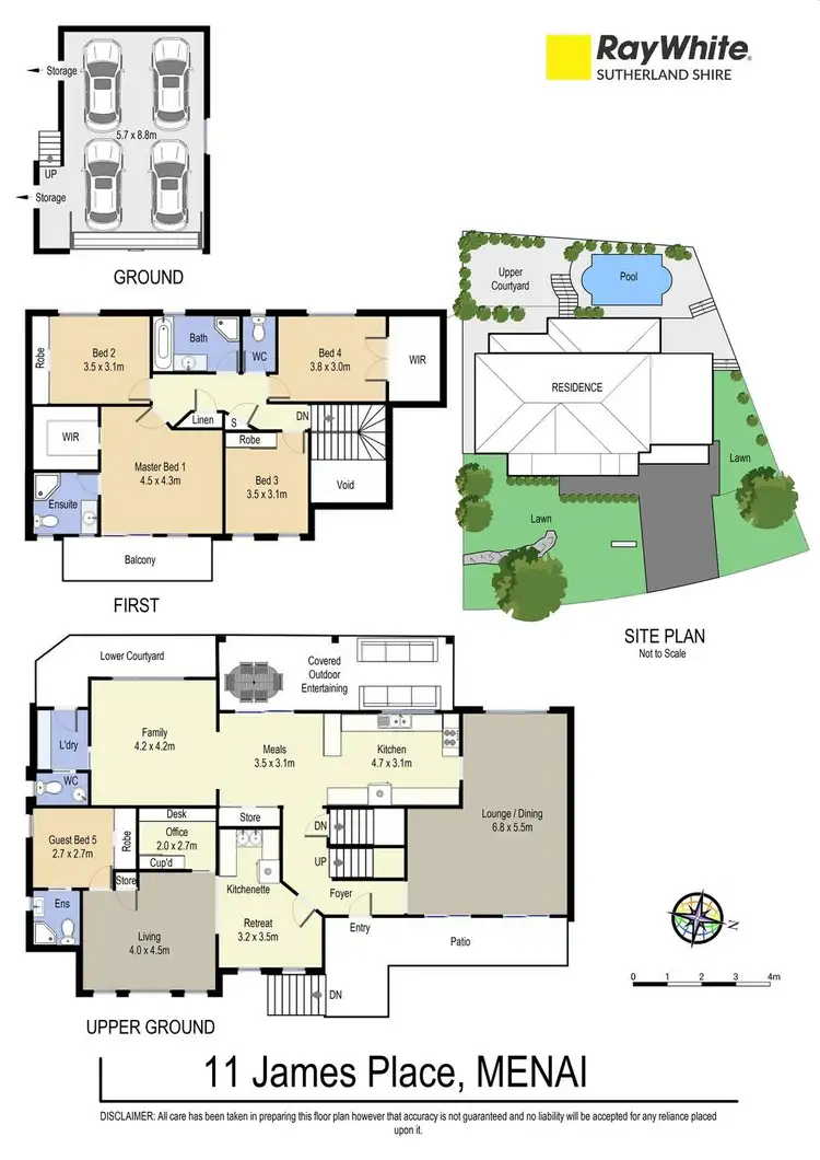 Floorplan of Homely house listing, 11 James Close, Menai NSW 2234