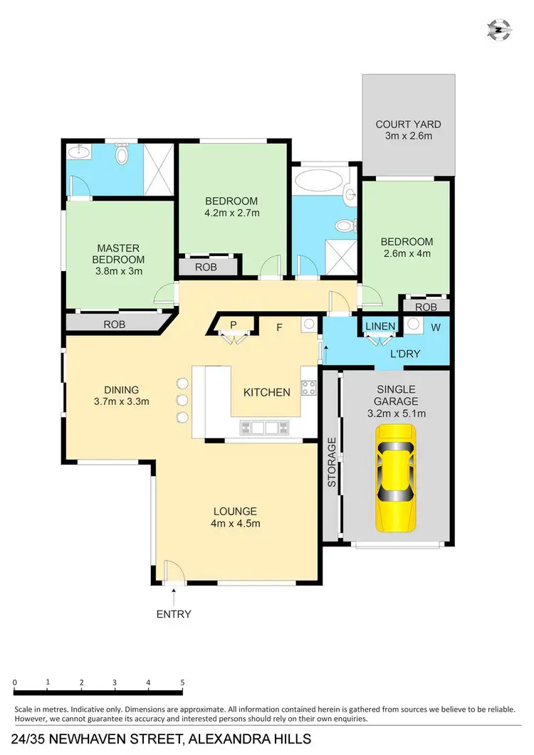 Floorplan of Homely townhouse listing, 24/27-35 Newhaven Street, Alexandra Hills QLD 4161