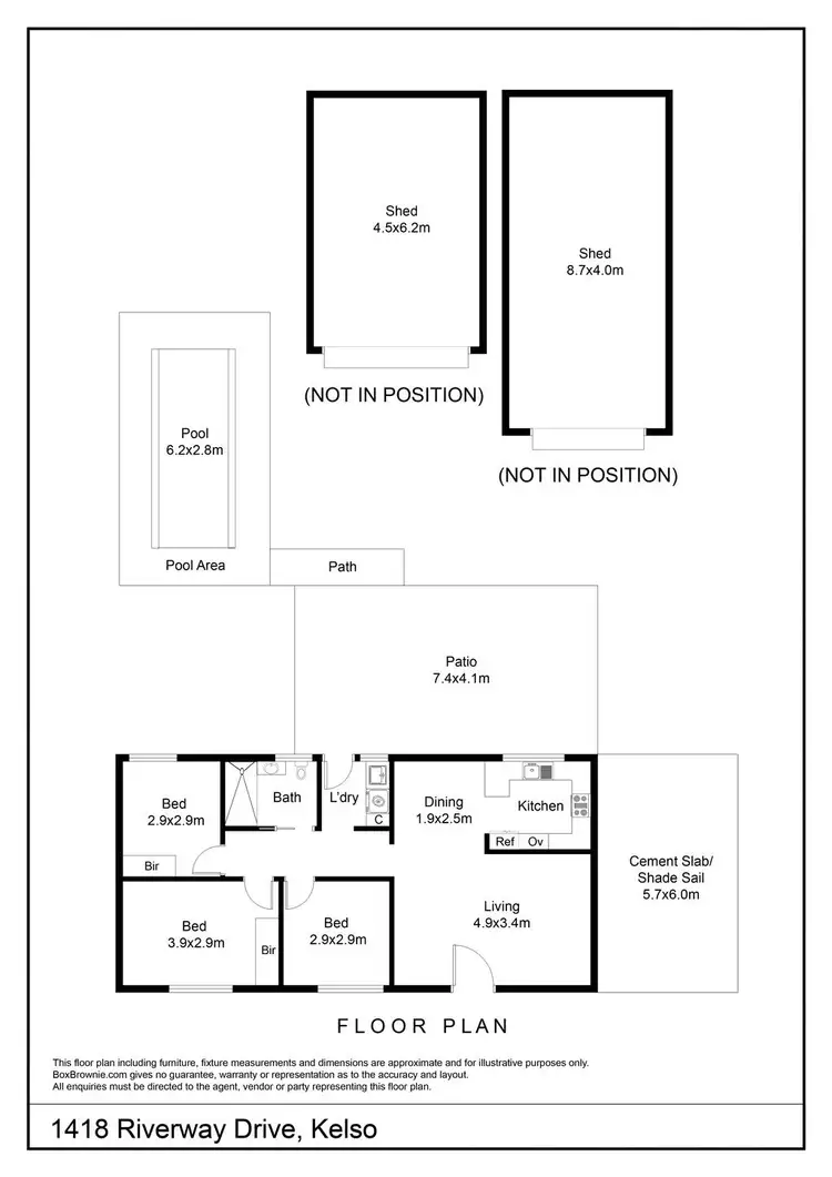 Floorplan of Homely house listing, 1418 Riverway Drive, Kelso QLD 4815
