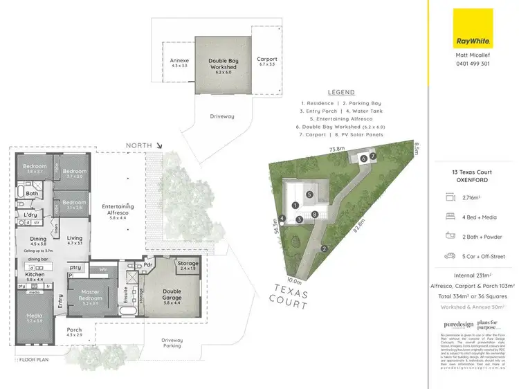 Floorplan of Homely house listing, 13 Texas Court, Oxenford QLD 4210