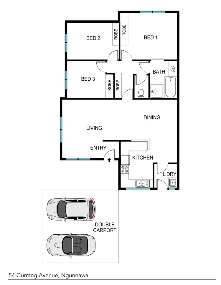 Floorplan of Homely house listing, 54 Gurrang Avenue, Ngunnawal ACT 2913