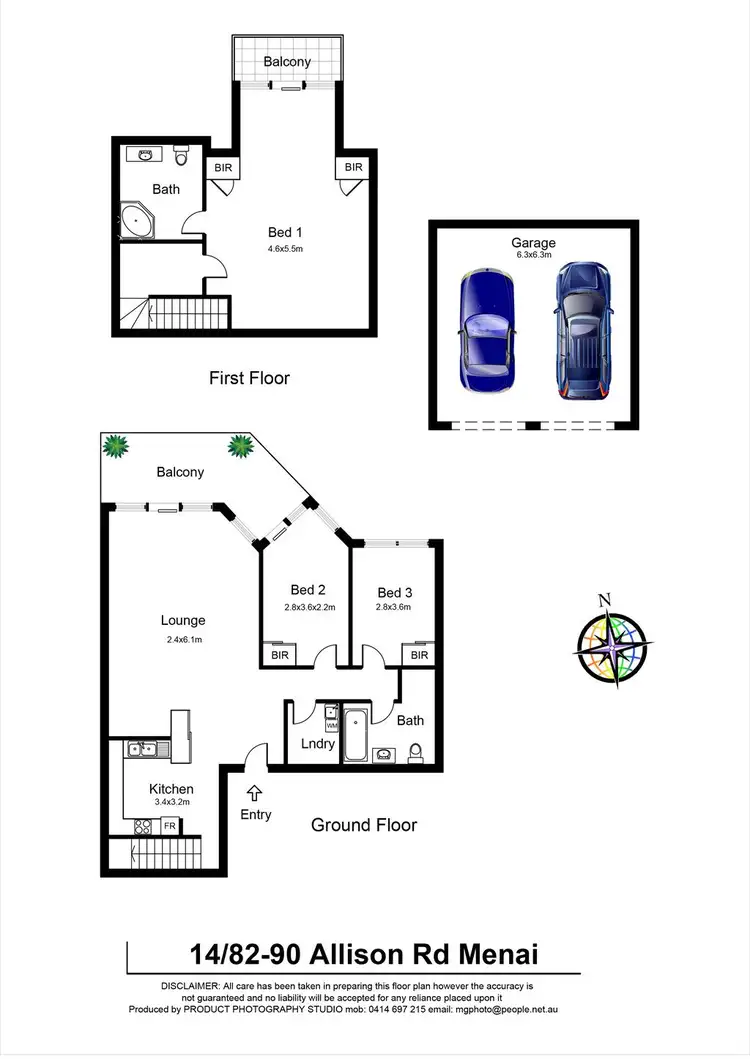Floorplan of Homely apartment listing, 14/82-90 Allison Crescent, Menai NSW 2234