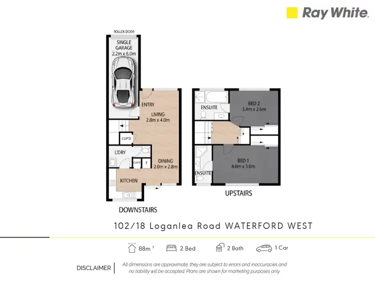 Floorplan of Homely townhouse listing, 102/18 Loganlea Road, Waterford West QLD 4133