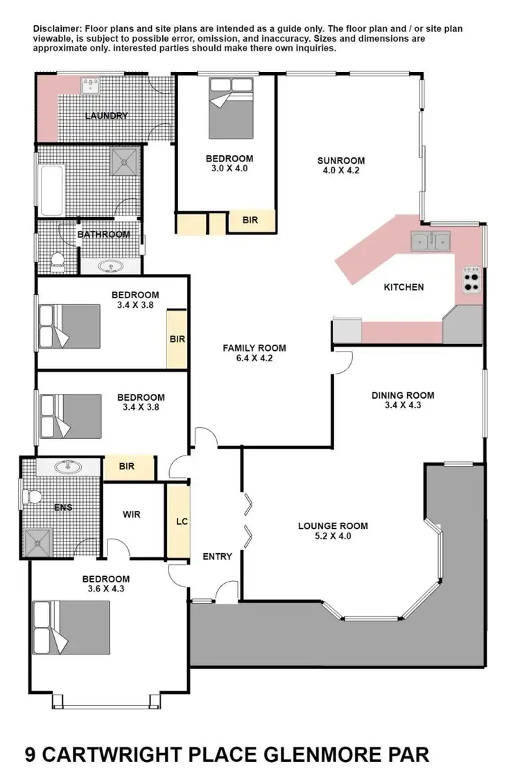 Floorplan of Homely house listing, 9 Cartwright Place, Glenmore Park NSW 2745