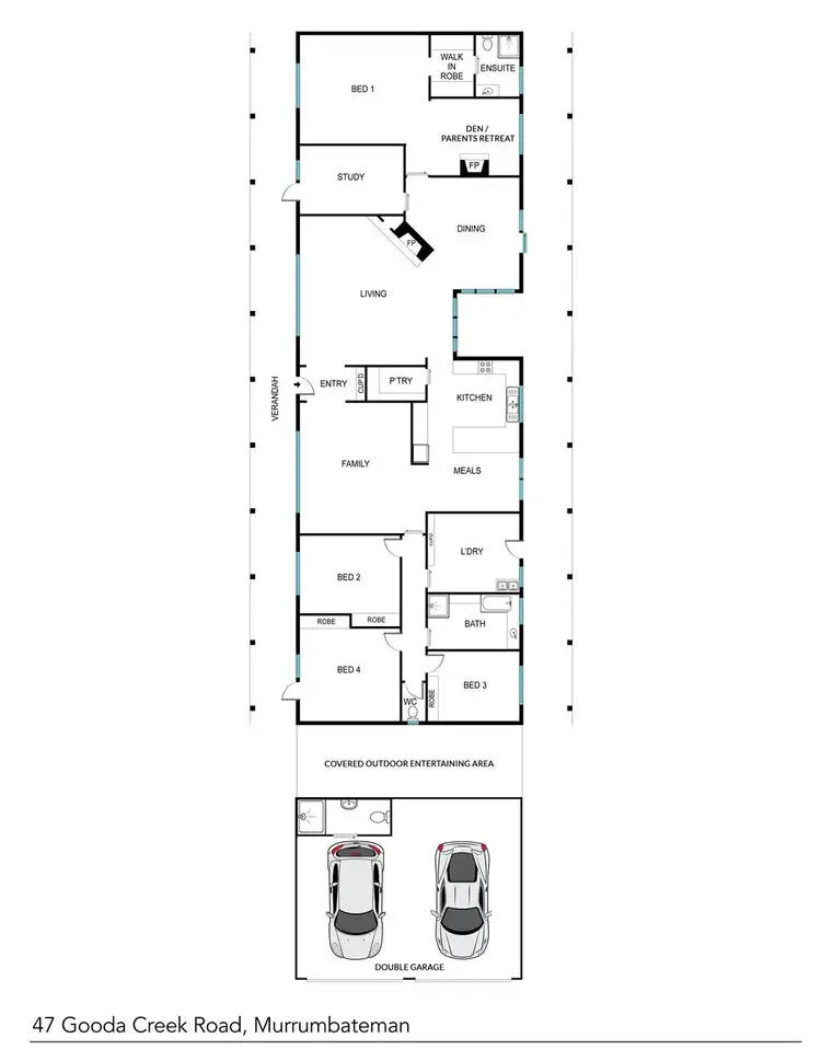 Floorplan of Homely house listing, 47 Gooda Creek Road, Murrumbateman NSW 2582