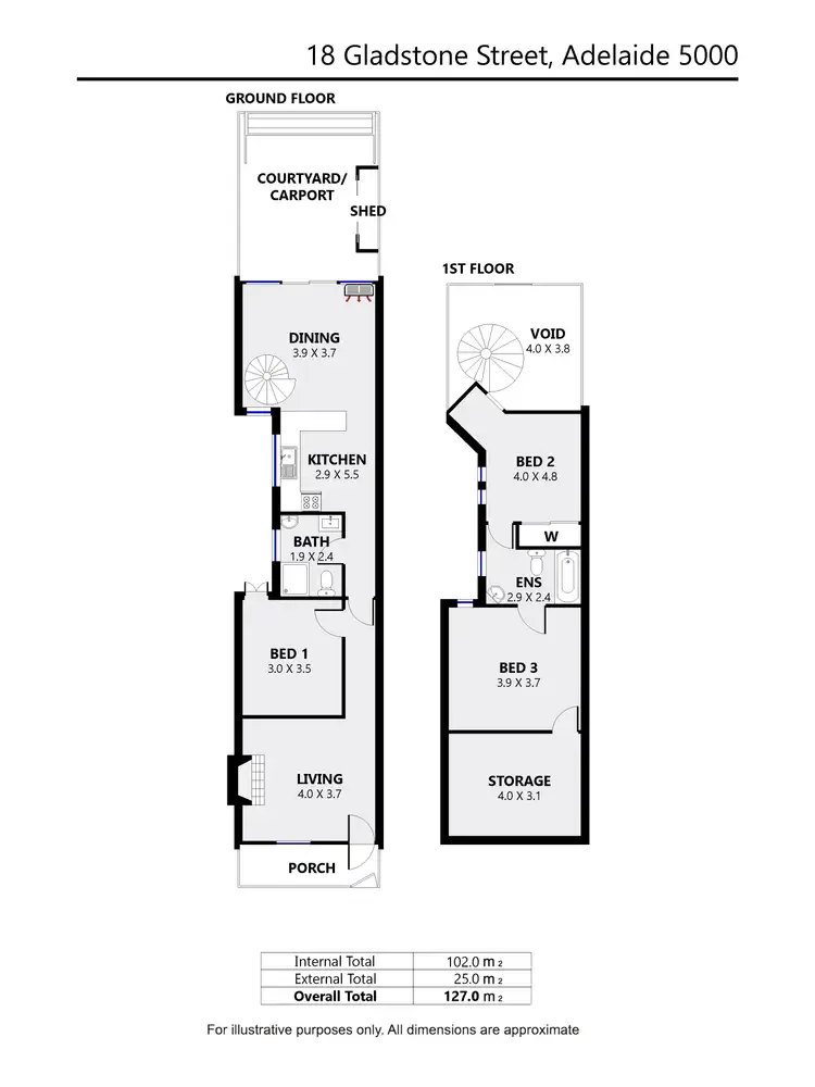 Floorplan of Homely house listing, 18 Gladstone Street, Adelaide SA 5000