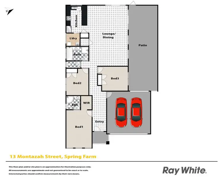 Floorplan of Homely house listing, 13 Montazah Street, Spring Farm NSW 2570