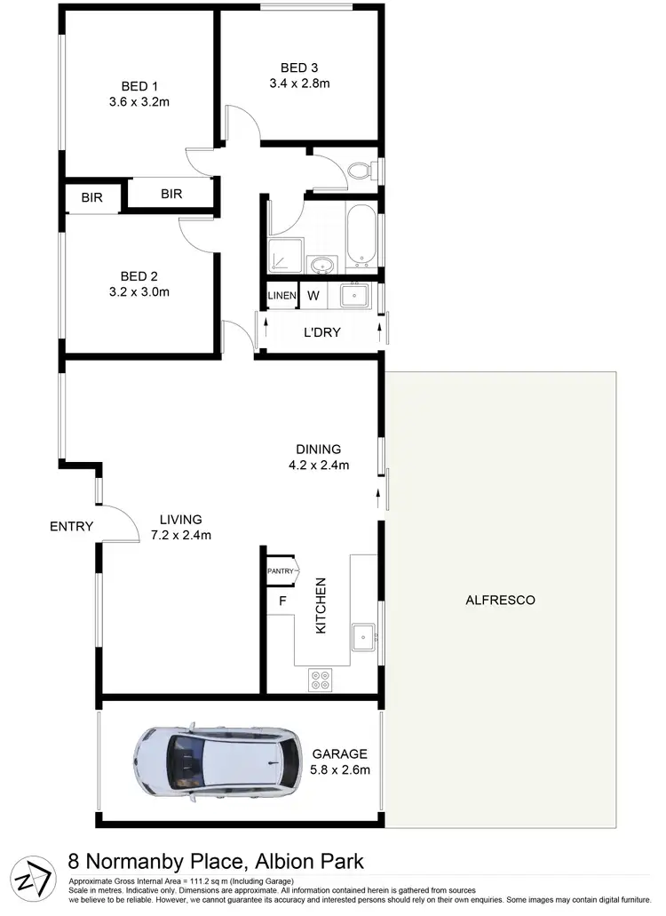 Floorplan of Homely house listing, 8 Normanby Place, Albion Park NSW 2527