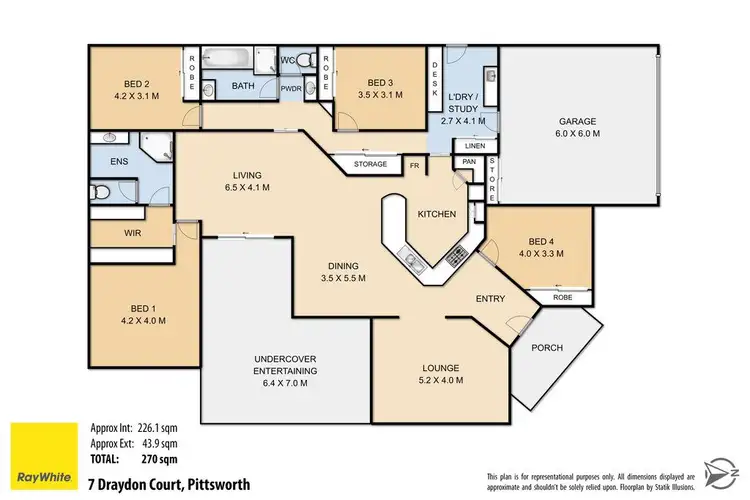 Floorplan of Homely house listing, 7 Draydon Court, Pittsworth QLD 4356