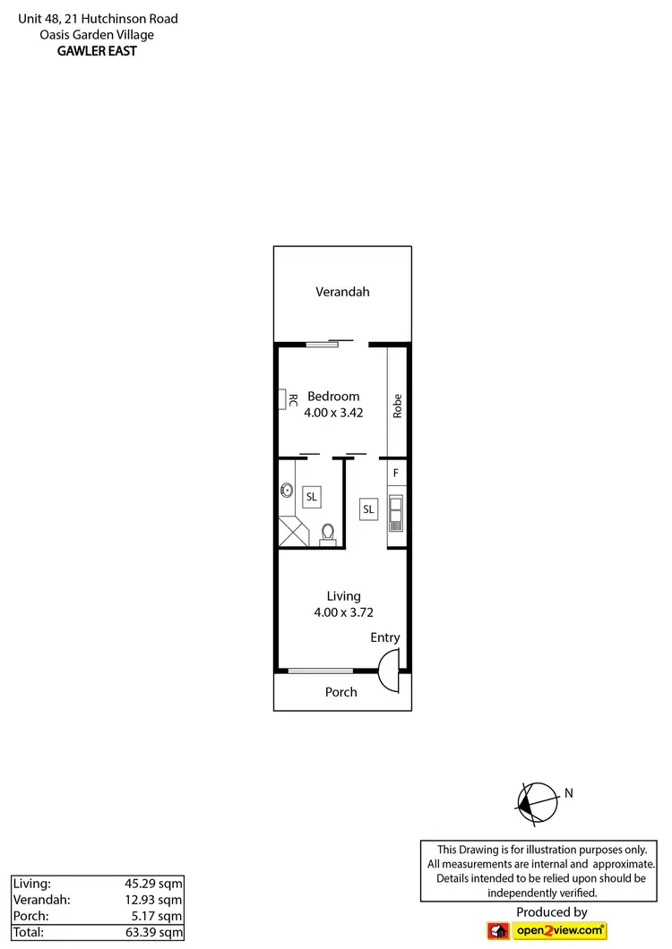 Floorplan of Homely house listing, Unit 48/21 Hutchinson Road, Gawler East SA 5118