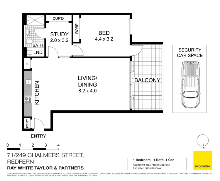 Floorplan of Homely apartment listing, 71/249 Chalmers Street, Redfern NSW 2016