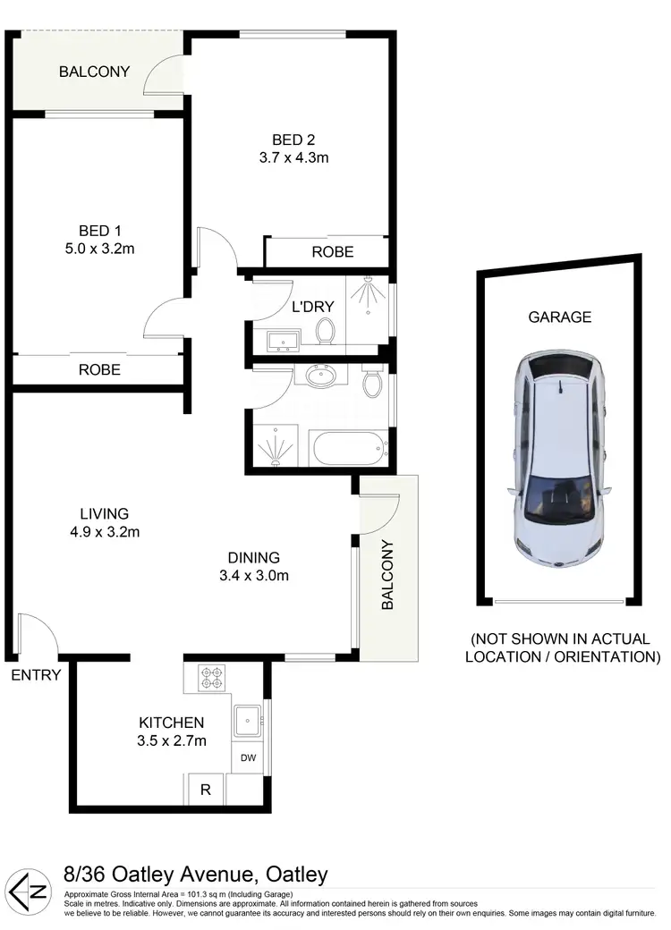 Floorplan of Homely unit listing, 8/36 Oatley Avenue, Oatley NSW 2223