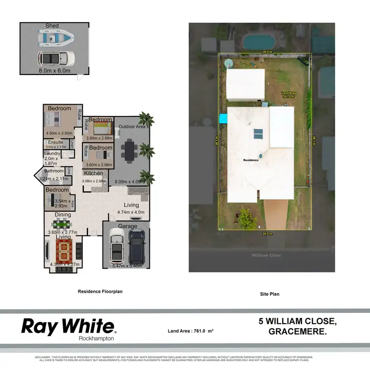 Floorplan of Homely house listing, 5 William Close, Gracemere QLD 4702