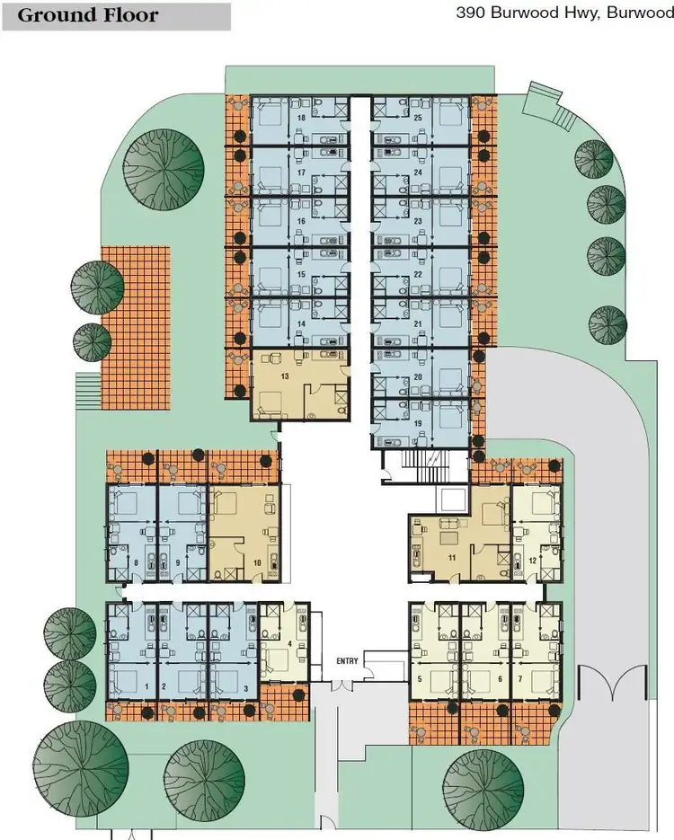 Floorplan of Homely apartment listing, 8/388-390 Burwood Highway, Burwood VIC 3125