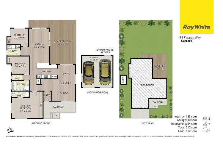 Floorplan of Homely house listing, 88 Pappas Way, Carrara QLD 4211