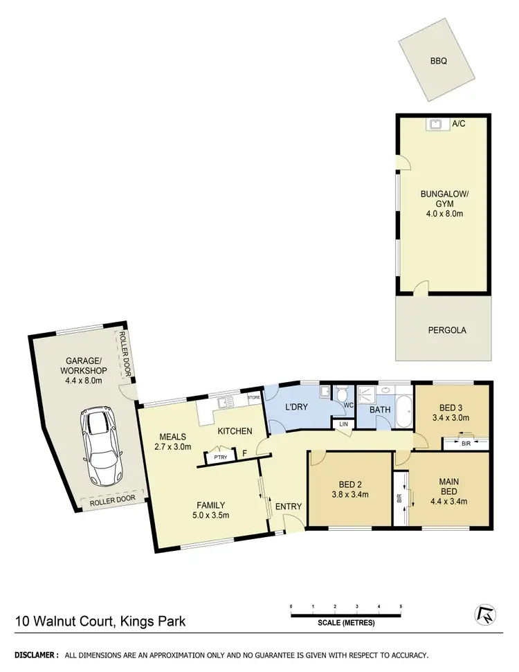 Floorplan of Homely house listing, 10 Walnut Court, Kings Park VIC 3021
