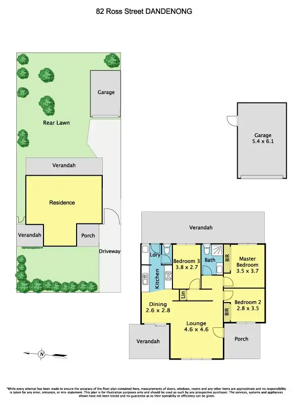 Floorplan of Homely house listing, 82 Ross Street, Dandenong VIC 3175
