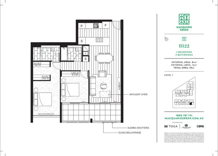 Floorplan of Homely apartment listing, 122/5B Whiteside Street, North Ryde NSW 2113