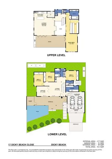 Floorplan of Homely house listing, 17 Dicky Beach Close, Dicky Beach QLD 4551
