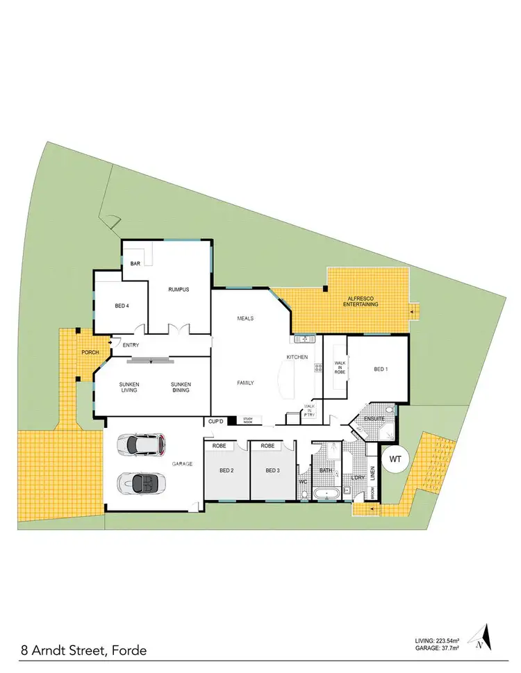 Floorplan of Homely house listing, 8 Arndt Street, Forde ACT 2914