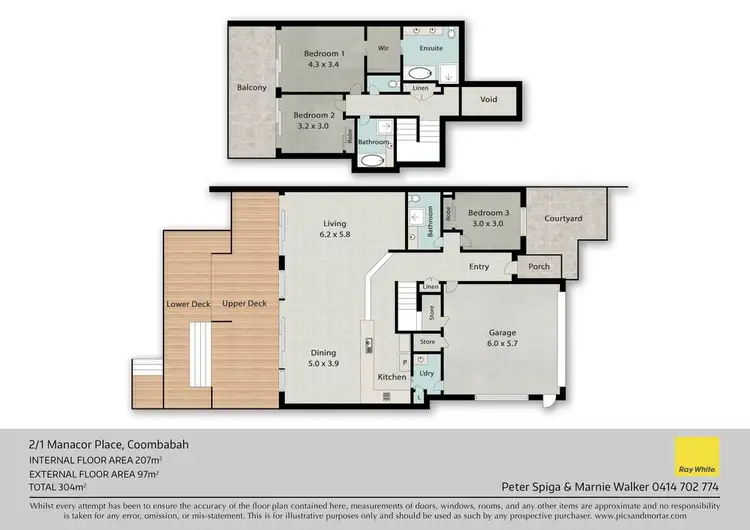 Floorplan of Homely townhouse listing, 2/1 Manacor Place, Coombabah QLD 4216