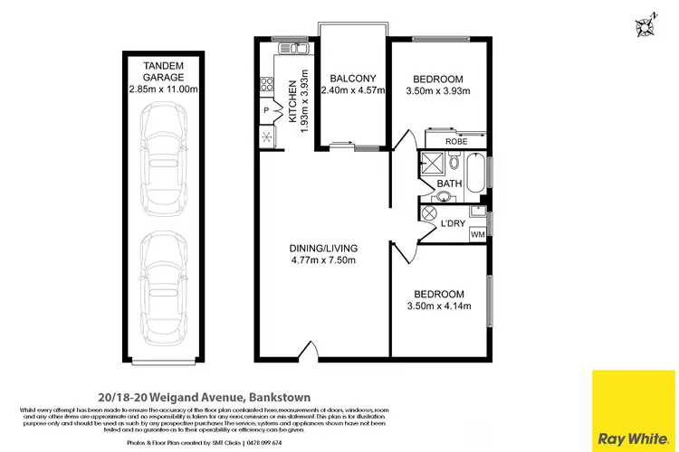 Floorplan of Homely unit listing, 20/18-20 Weigand Avenue, Bankstown NSW 2200